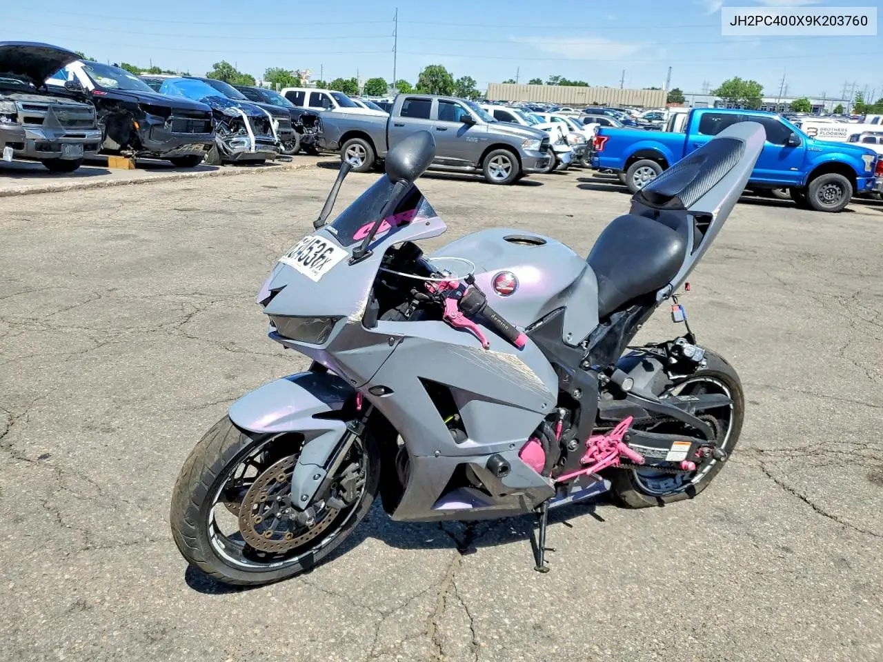 2009 Honda Cbr600 Rr VIN: JH2PC400X9K203760 Lot: 56324536