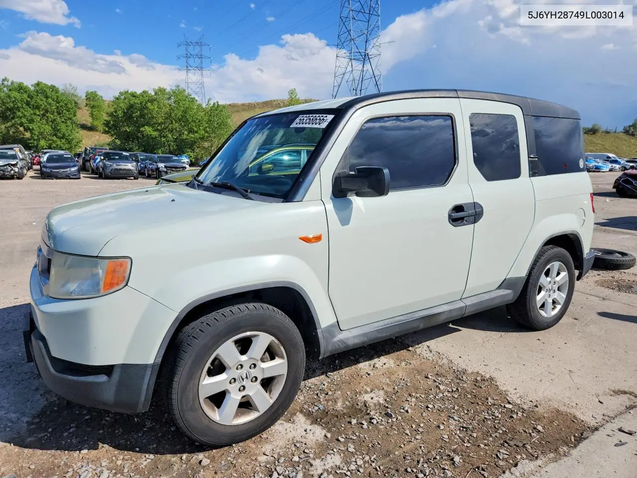 2009 Honda Element Ex VIN: 5J6YH28749L003014 Lot: 56358656