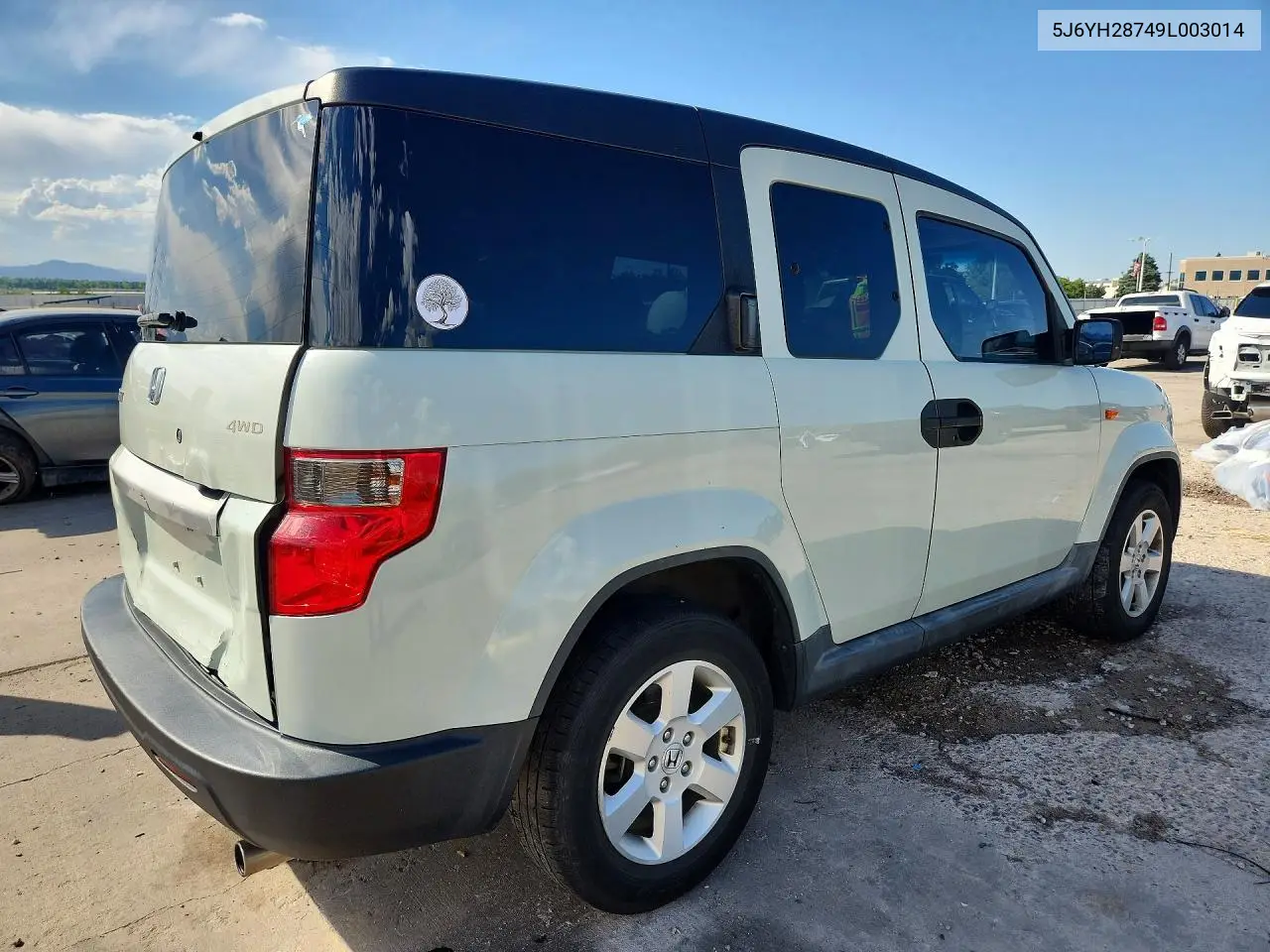 2009 Honda Element Ex VIN: 5J6YH28749L003014 Lot: 56358656