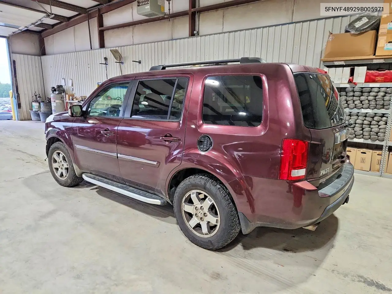 2009 Honda Pilot Touring VIN: 5FNYF48929B005971 Lot: 59858756