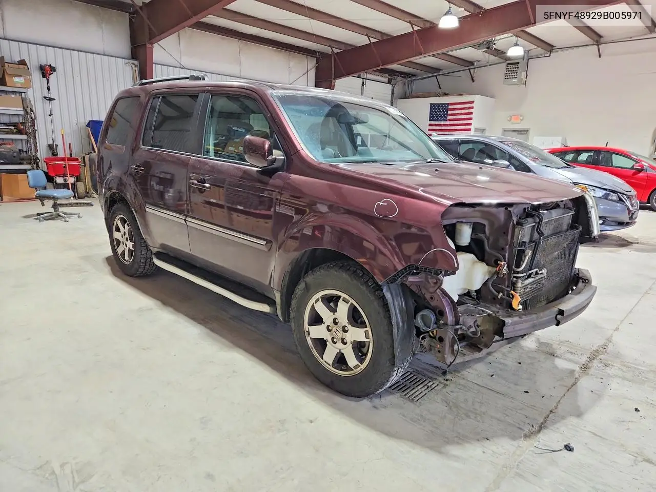 2009 Honda Pilot Touring VIN: 5FNYF48929B005971 Lot: 59858756