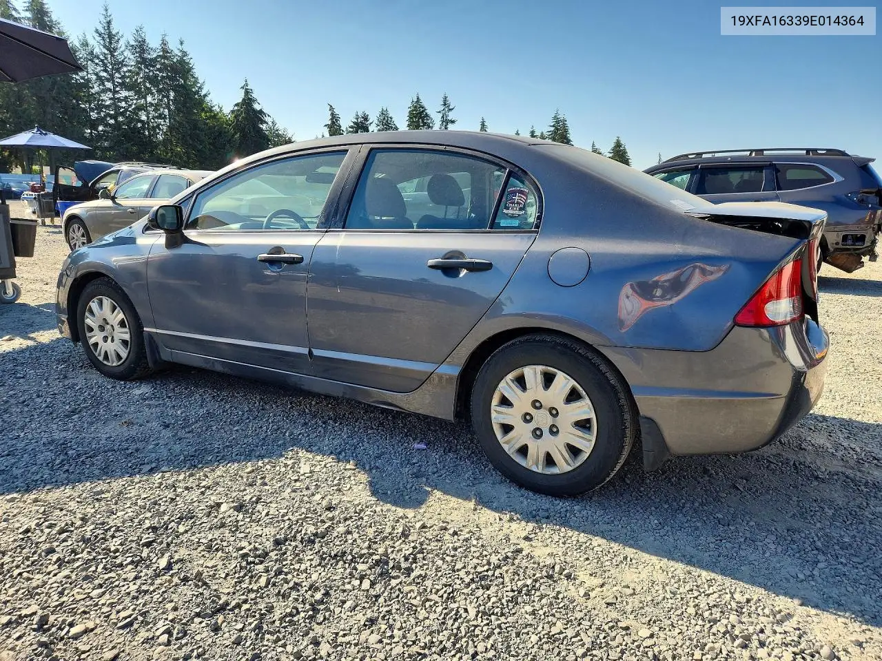 2009 Honda Civic 4D VIN: 19XFA16339E014364 Lot: 60612356