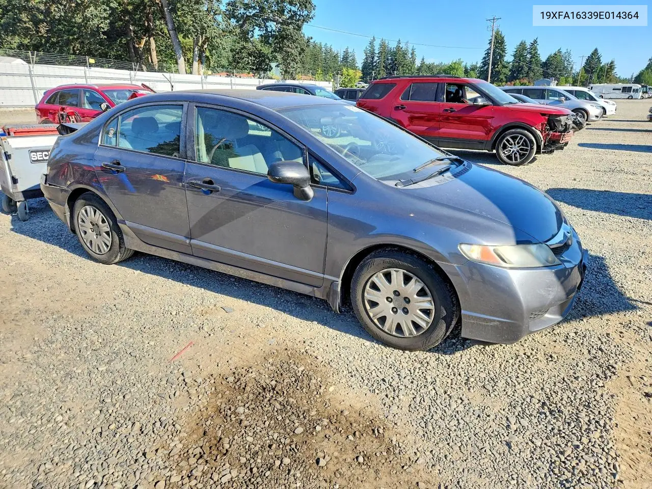 2009 Honda Civic 4D VIN: 19XFA16339E014364 Lot: 60612356