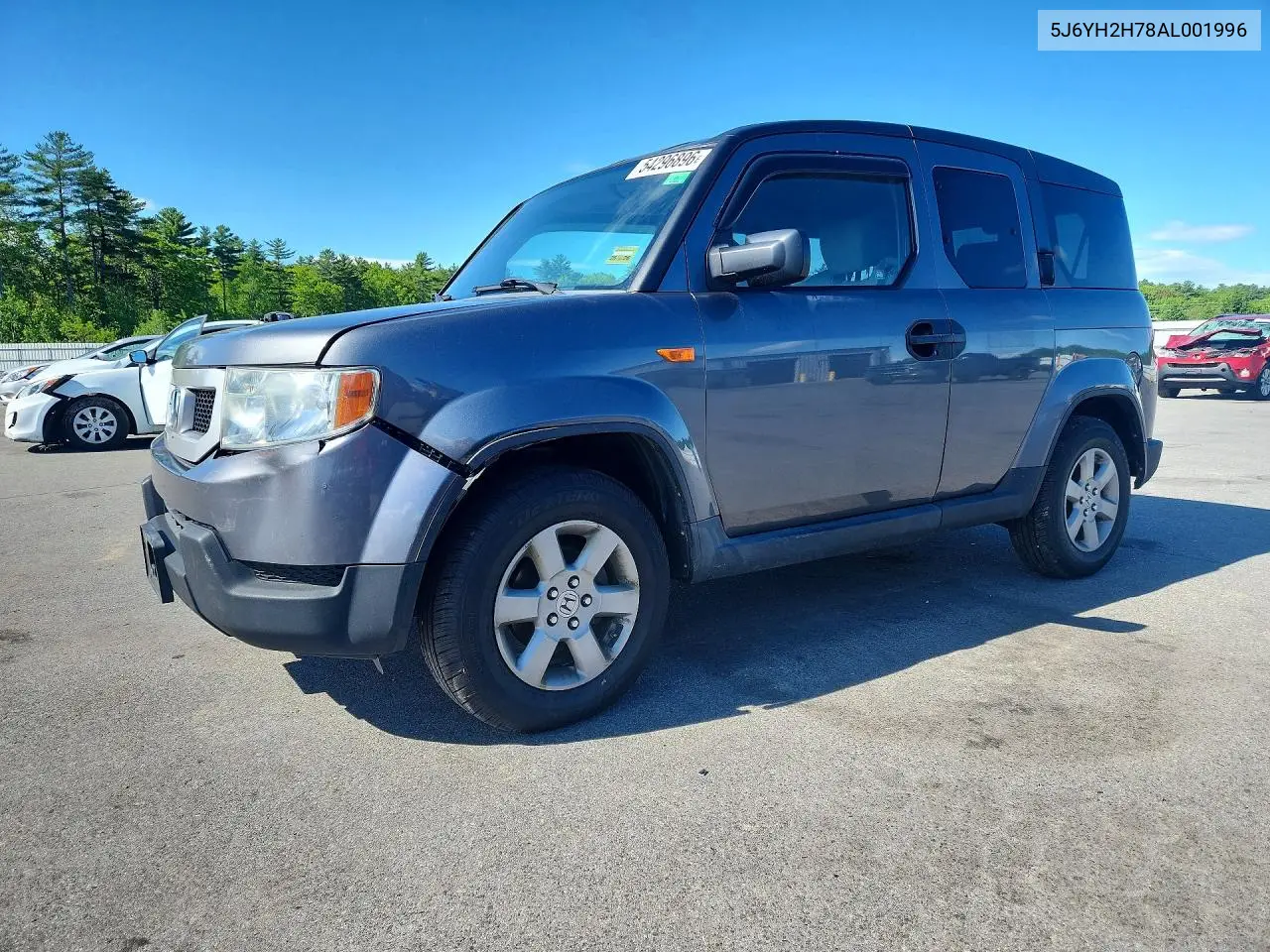 2010 Honda Element Ex VIN: 5J6YH2H78AL001996 Lot: 54296896