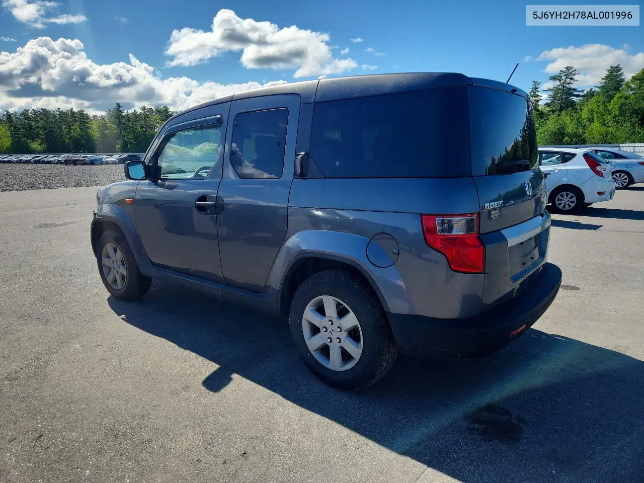 2010 Honda Element Ex VIN: 5J6YH2H78AL001996 Lot: 54296896