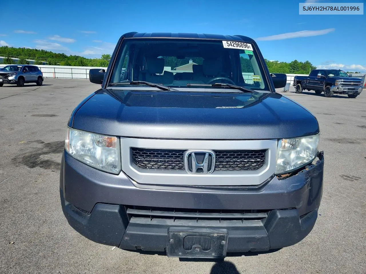 2010 Honda Element Ex VIN: 5J6YH2H78AL001996 Lot: 54296896