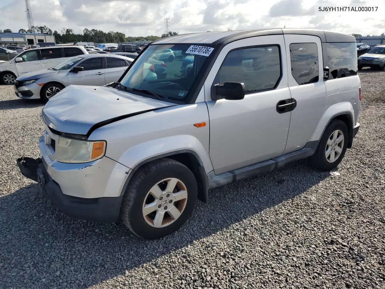 2010 Honda Element Ex VIN: 5J6YH1H71AL003017 Lot: 55610736