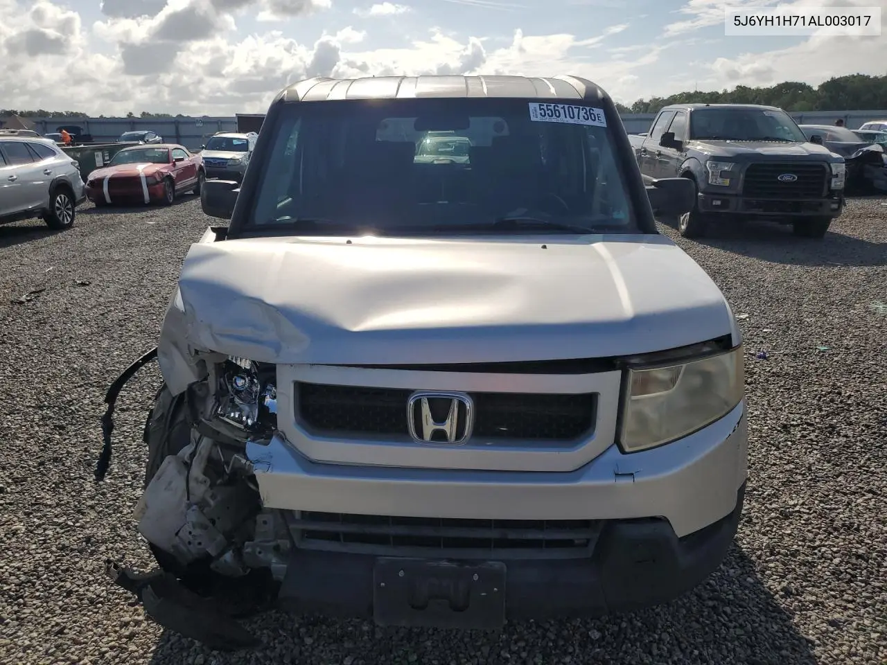 2010 Honda Element Ex VIN: 5J6YH1H71AL003017 Lot: 55610736