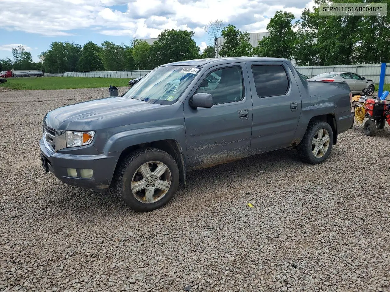 2010 Honda Ridgeline Rtl VIN: 5FPYK1F51AB004820 Lot: 57670156