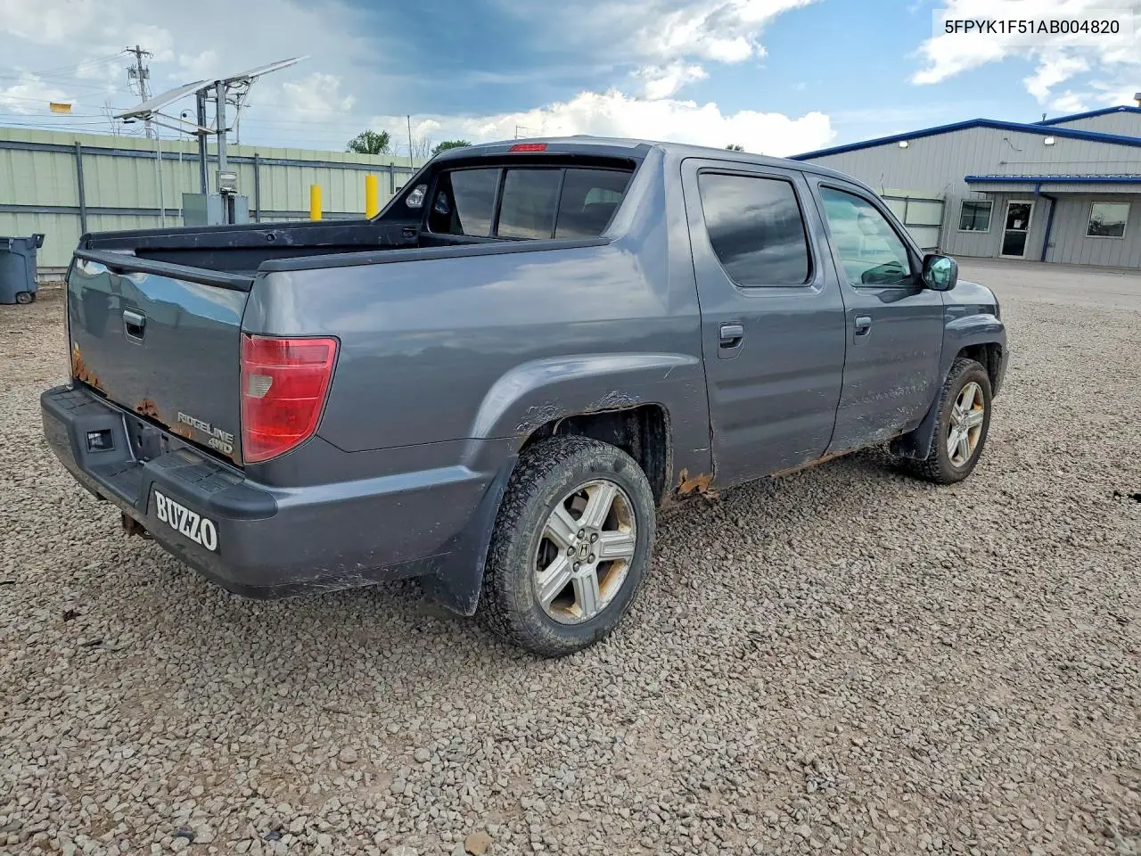 2010 Honda Ridgeline Rtl VIN: 5FPYK1F51AB004820 Lot: 57670156