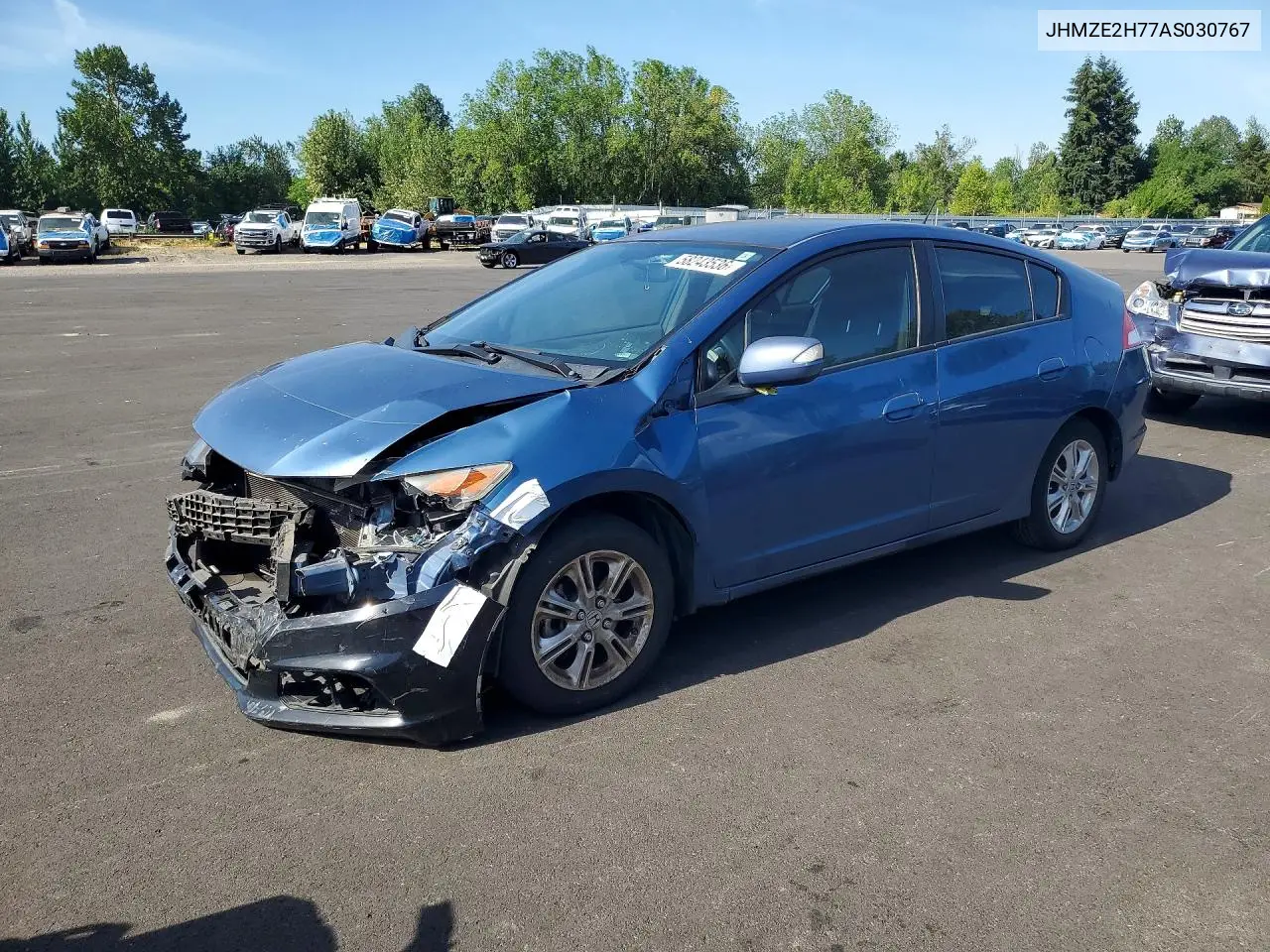 2010 Honda Insight Ex VIN: JHMZE2H77AS030767 Lot: 58243536