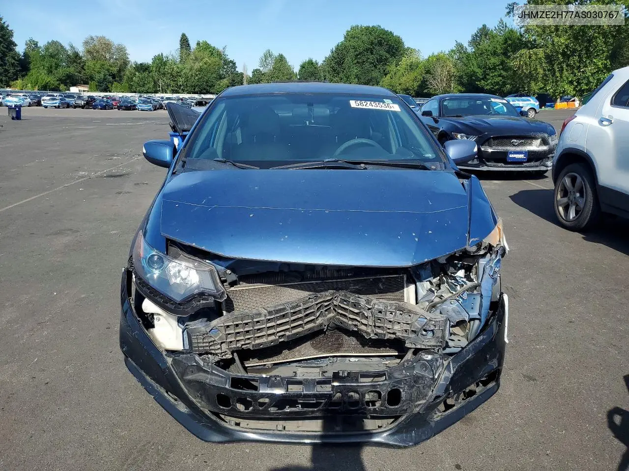 2010 Honda Insight Ex VIN: JHMZE2H77AS030767 Lot: 58243536