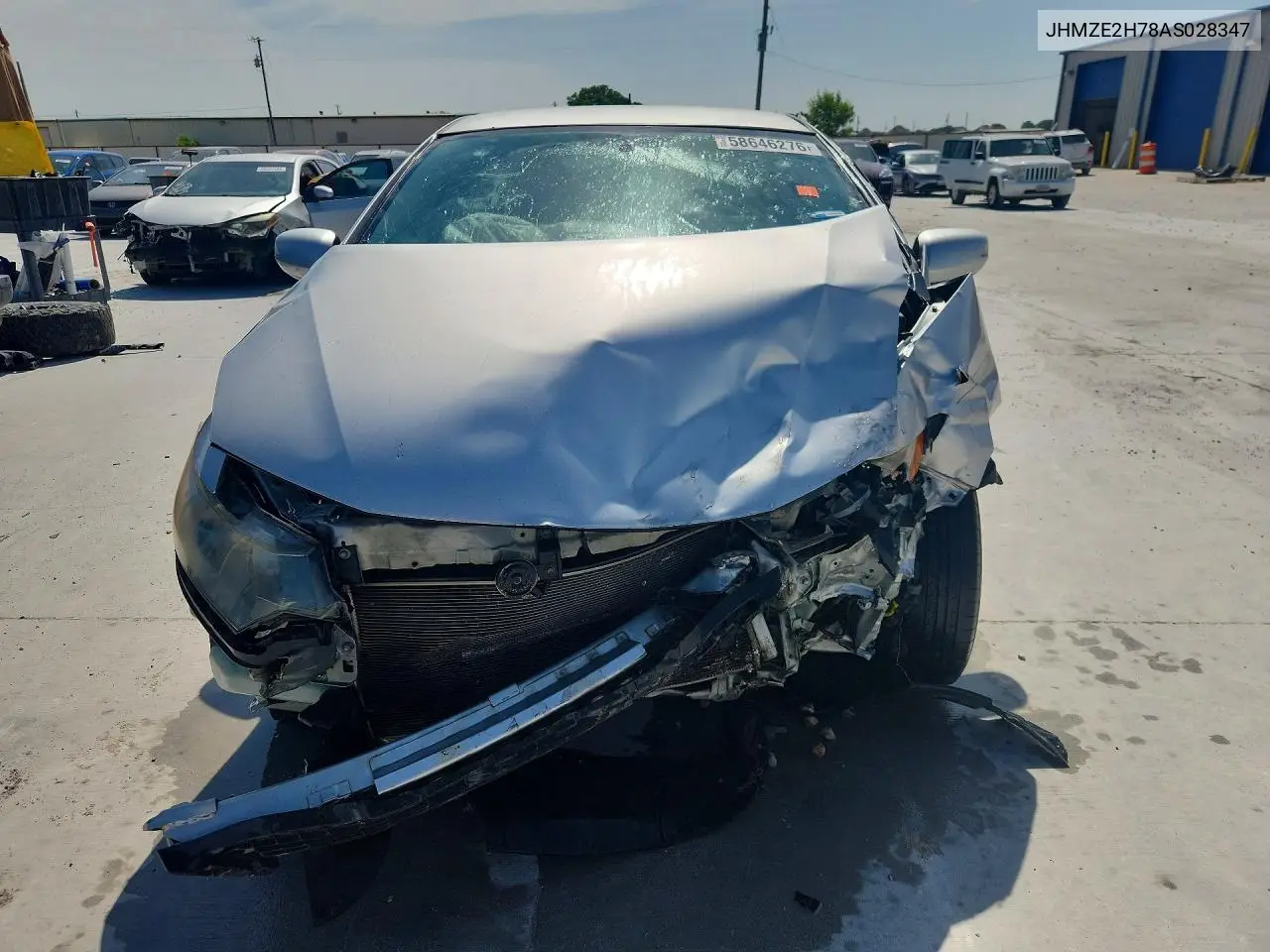 2010 Honda Insight Ex VIN: JHMZE2H78AS028347 Lot: 58646276
