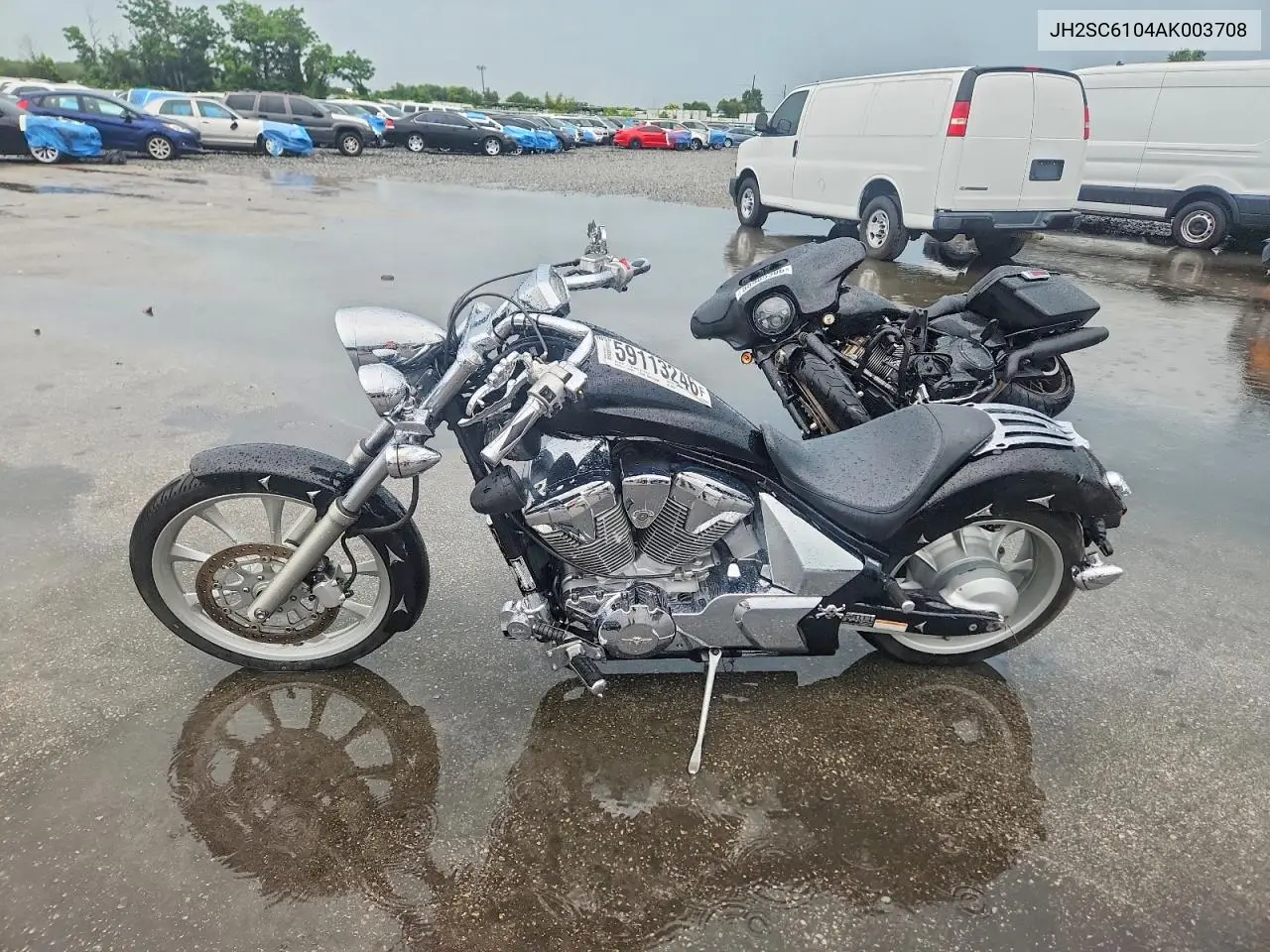2010 Honda Vt1300 Cx VIN: JH2SC6104AK003708 Lot: 59113246
