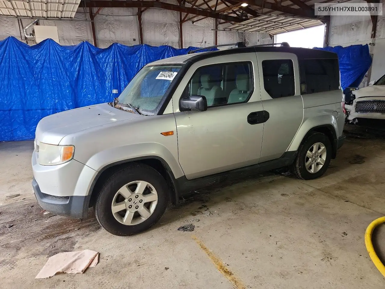 2011 Honda Element Ex VIN: 5J6YH1H7XBL003891 Lot: 56843346