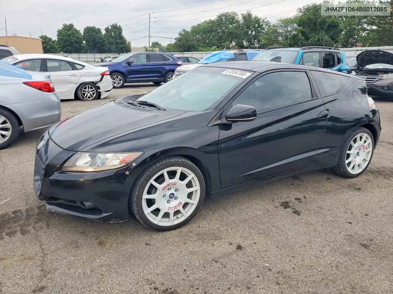 2011 Honda Cr-Z Ex VIN: JHMZF1D64BS012085 Lot: 57264766