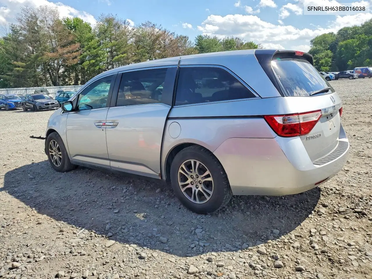 2011 Honda Odyssey Exl VIN: 5FNRL5H63BB016038 Lot: 57604656