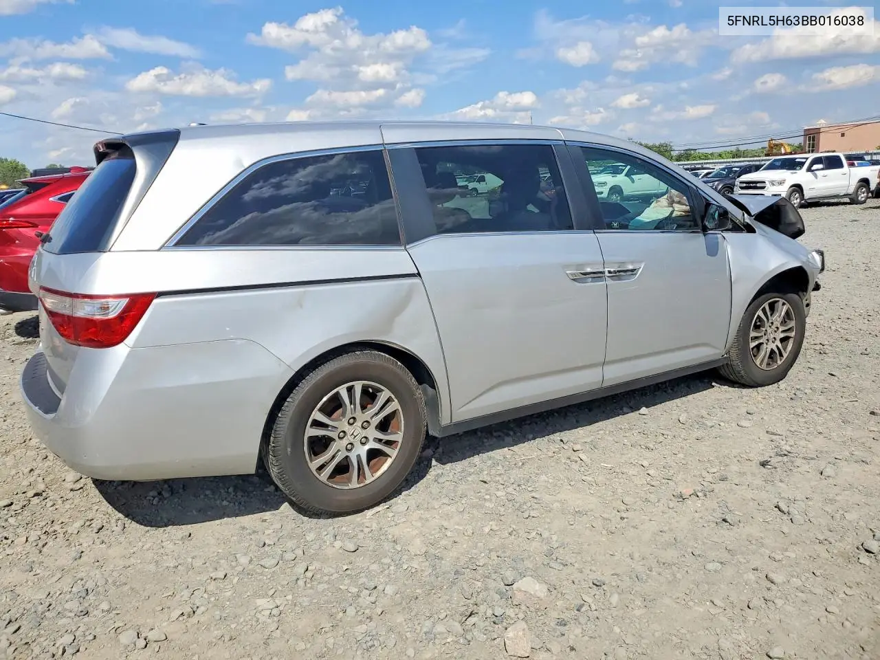 2011 Honda Odyssey Exl VIN: 5FNRL5H63BB016038 Lot: 57604656
