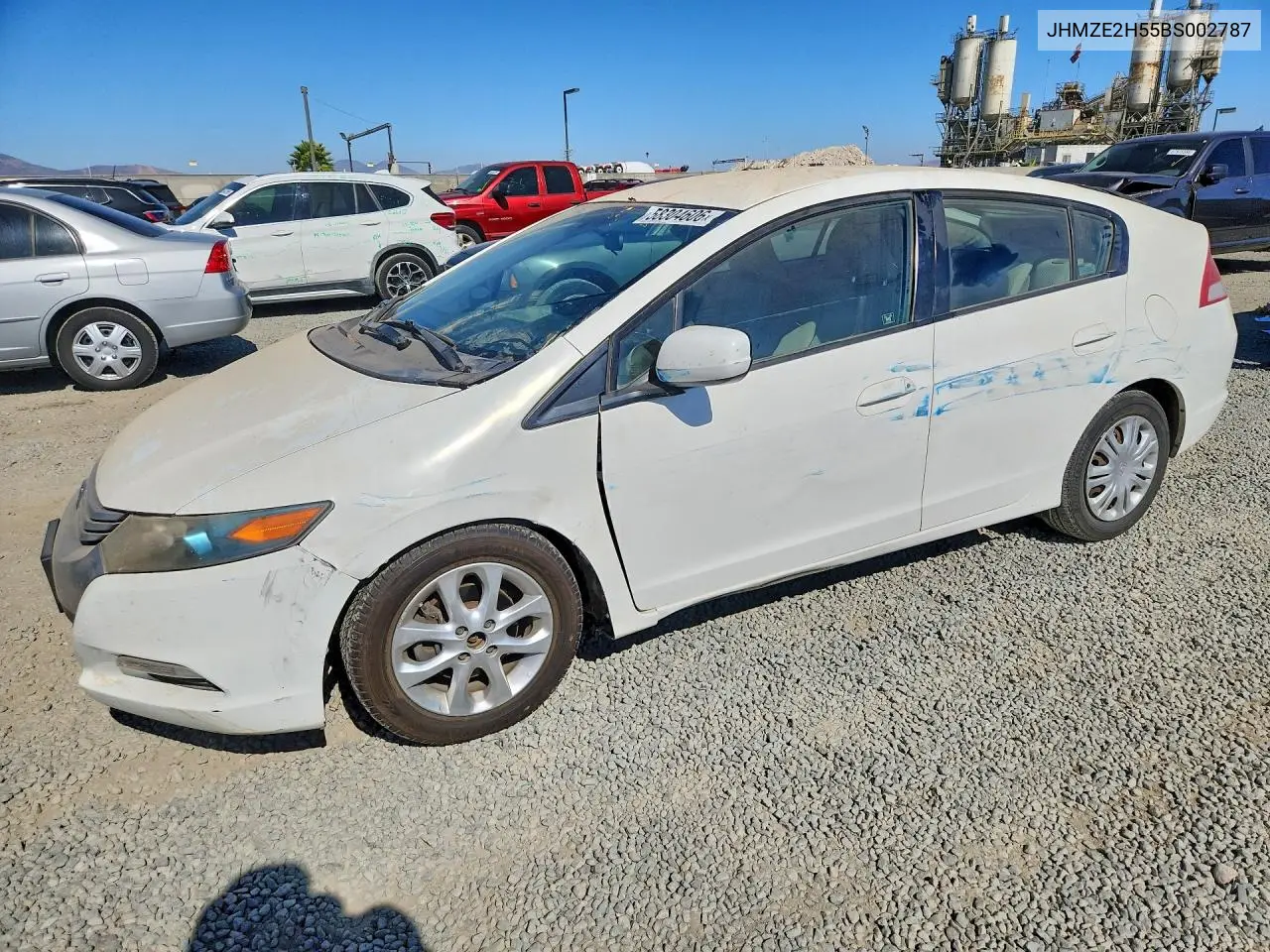 2011 Honda Insight Lx VIN: JHMZE2H55BS002787 Lot: 58304606