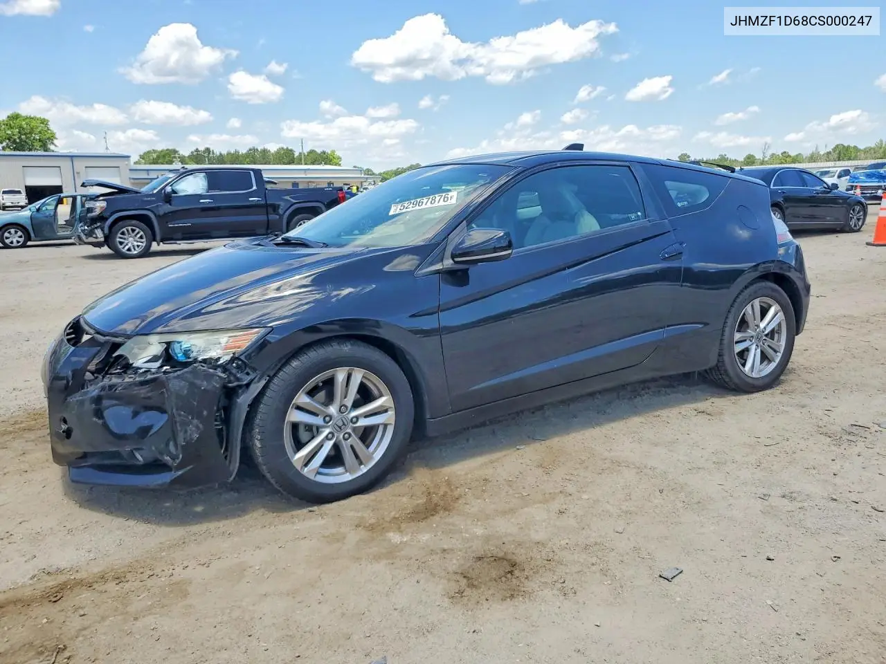 2012 Honda Cr-Z Ex VIN: JHMZF1D68CS000247 Lot: 52967876