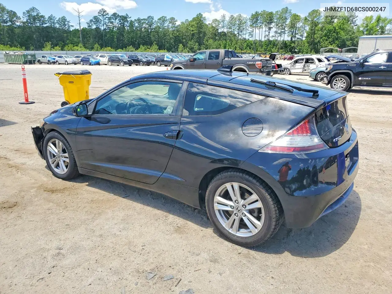 2012 Honda Cr-Z Ex VIN: JHMZF1D68CS000247 Lot: 52967876