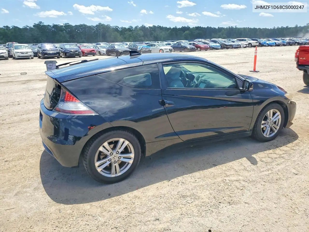 2012 Honda Cr-Z Ex VIN: JHMZF1D68CS000247 Lot: 52967876