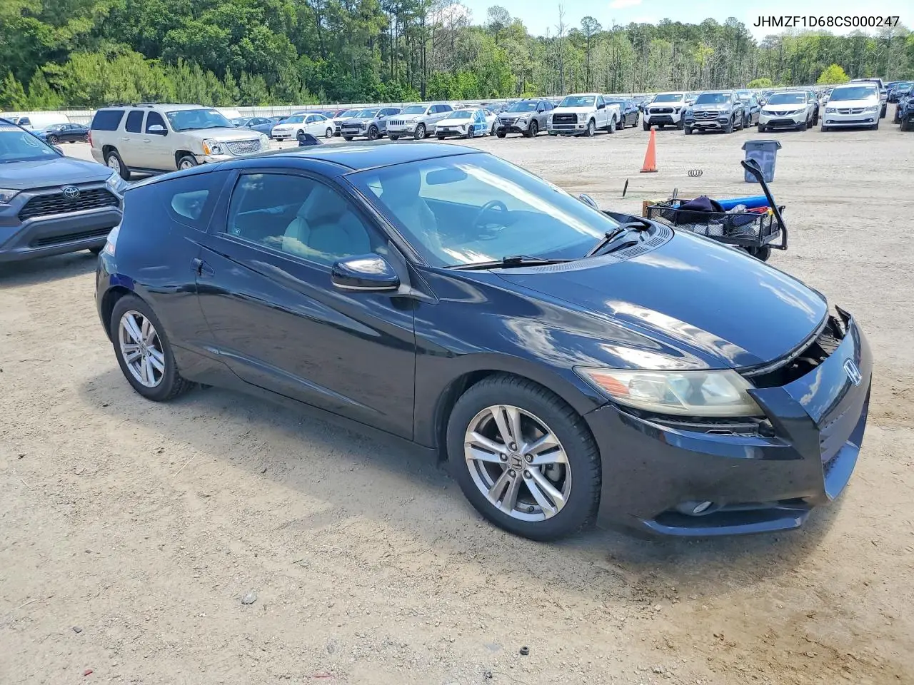 2012 Honda Cr-Z Ex VIN: JHMZF1D68CS000247 Lot: 52967876
