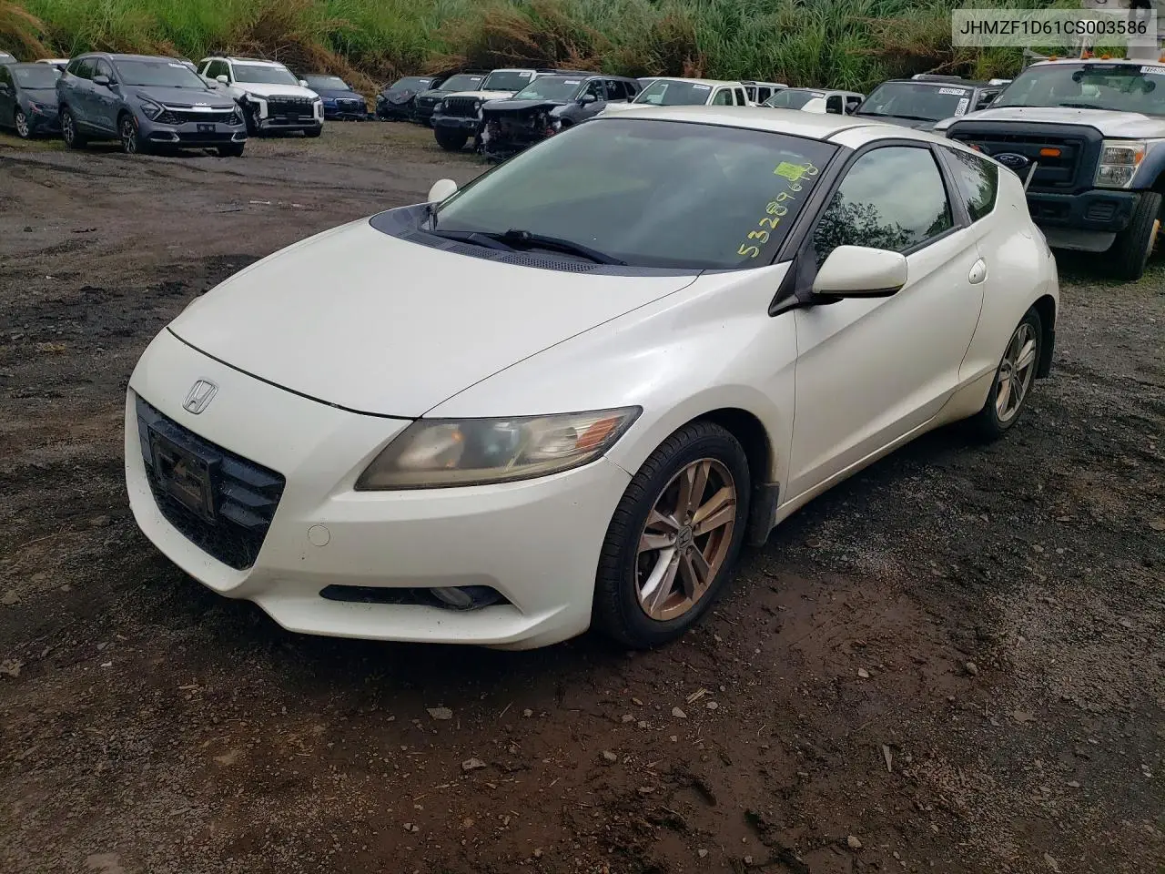 2012 Honda Cr-Z Ex VIN: JHMZF1D61CS003586 Lot: 53289696