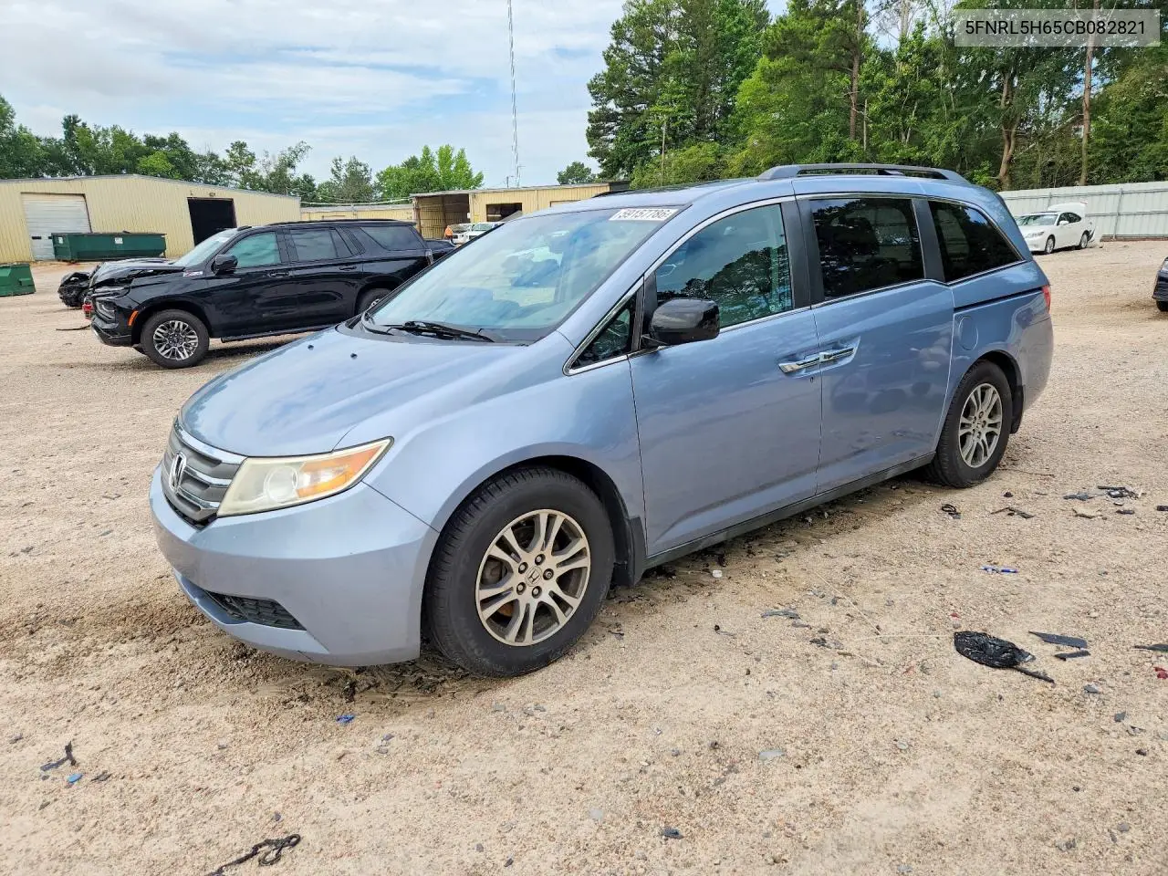 2012 Honda Odyssey Exl VIN: 5FNRL5H65CB082821 Lot: 59157786