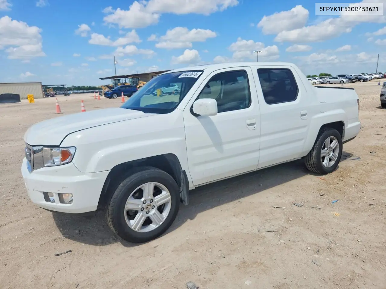 2012 Honda Ridgeline Rtl VIN: 5FPYK1F53CB458621 Lot: 59922646