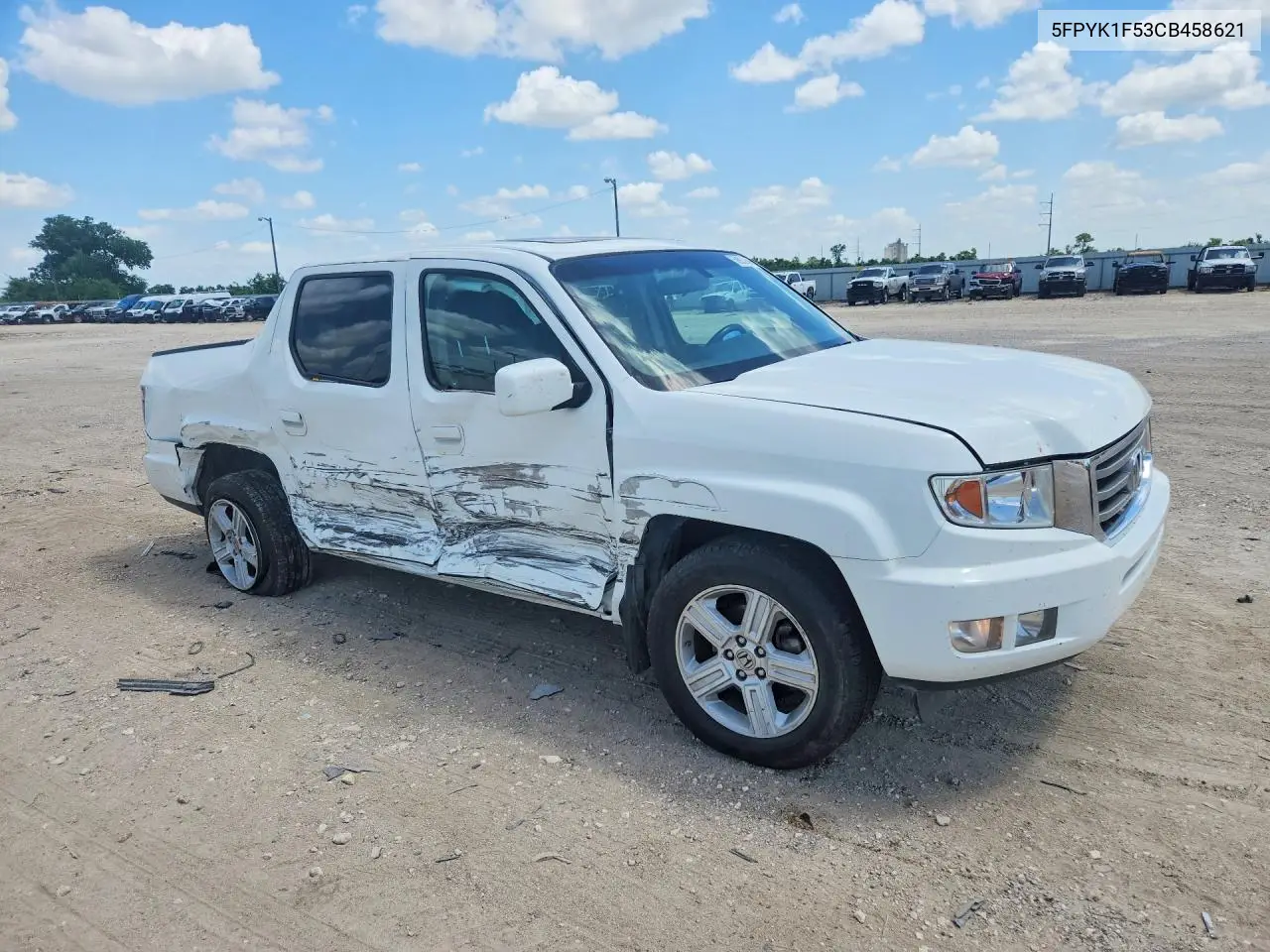 2012 Honda Ridgeline Rtl VIN: 5FPYK1F53CB458621 Lot: 59922646