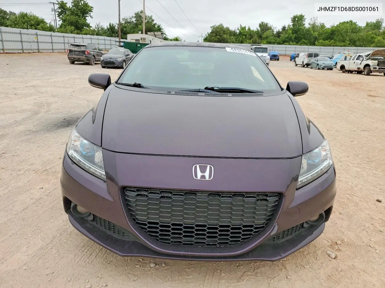 2013 Honda Cr-Z Ex VIN: JHMZF1D68DS001061 Lot: 52351416