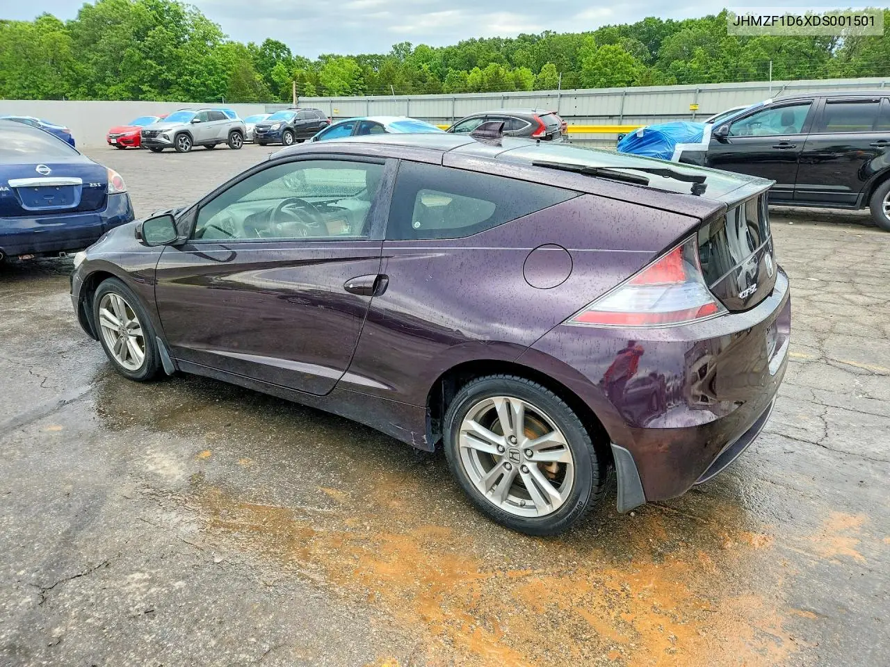 2013 Honda Cr-Z Ex VIN: JHMZF1D6XDS001501 Lot: 54008176