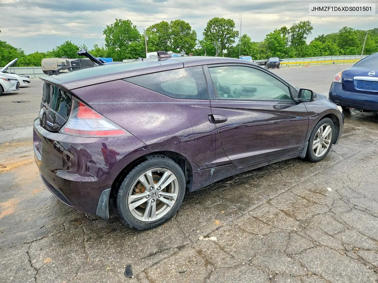 2013 Honda Cr-Z Ex VIN: JHMZF1D6XDS001501 Lot: 54008176