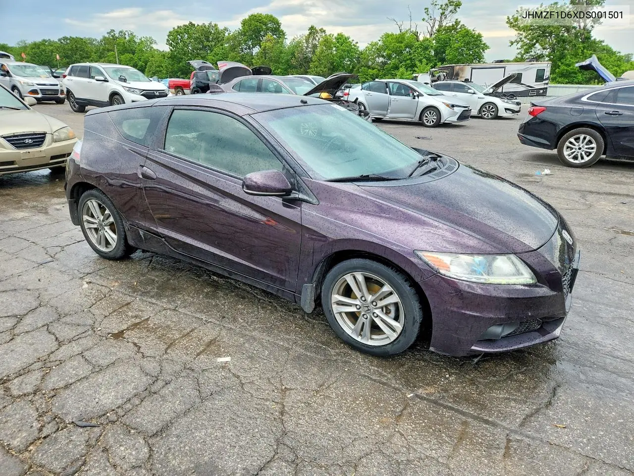 2013 Honda Cr-Z Ex VIN: JHMZF1D6XDS001501 Lot: 54008176