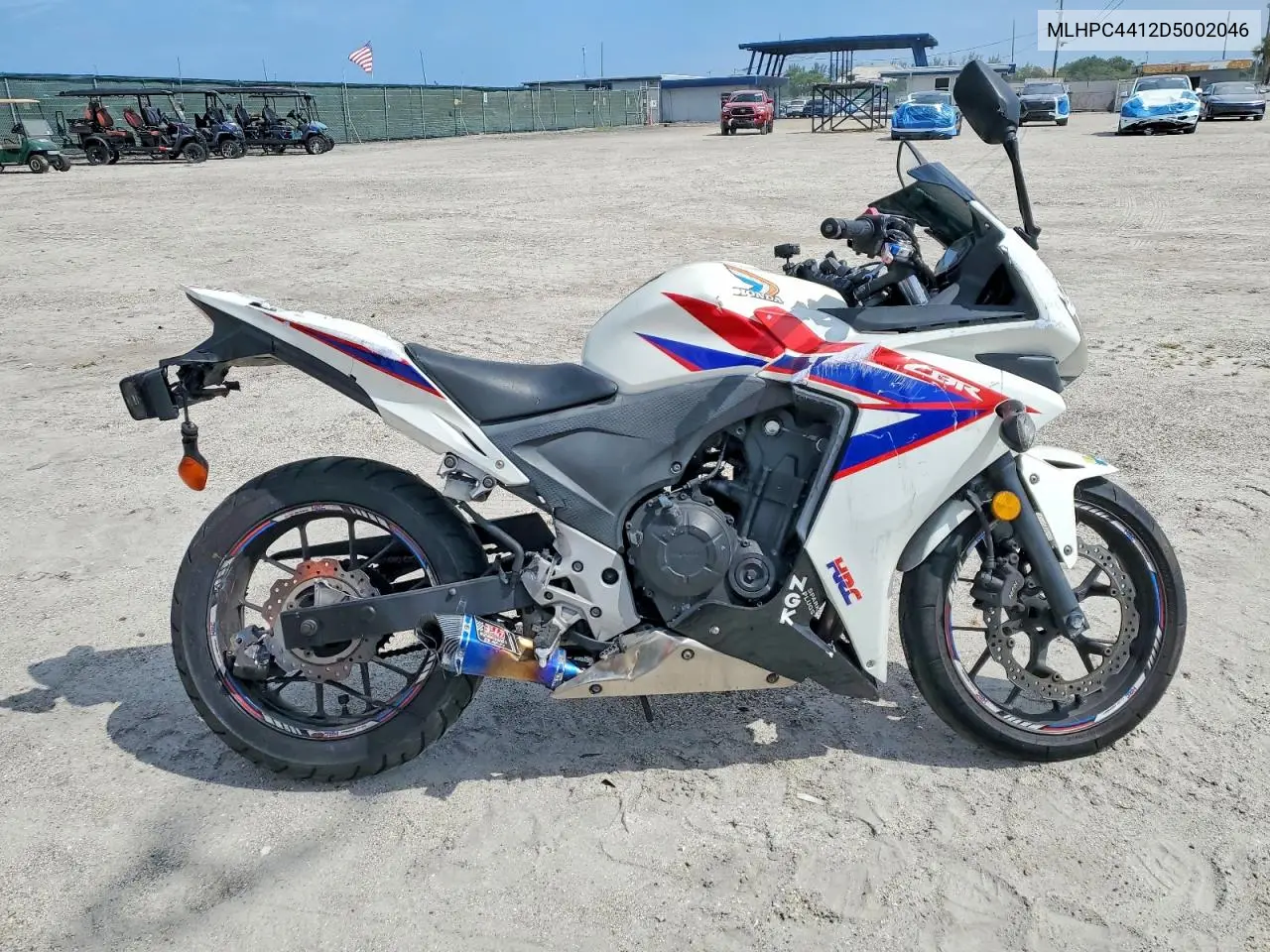 2013 Honda Cbr500 R VIN: MLHPC4412D5002046 Lot: 57019196