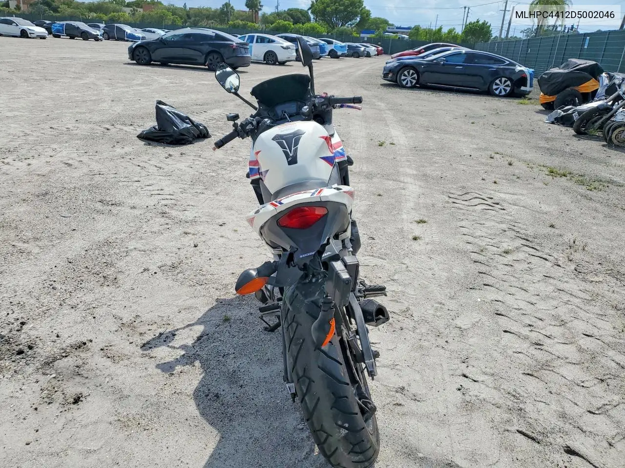 2013 Honda Cbr500 R VIN: MLHPC4412D5002046 Lot: 57019196