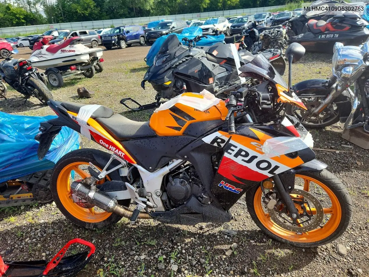 2013 Honda Cbr250 R VIN: MLHMC4109D5302763 Lot: 57698436