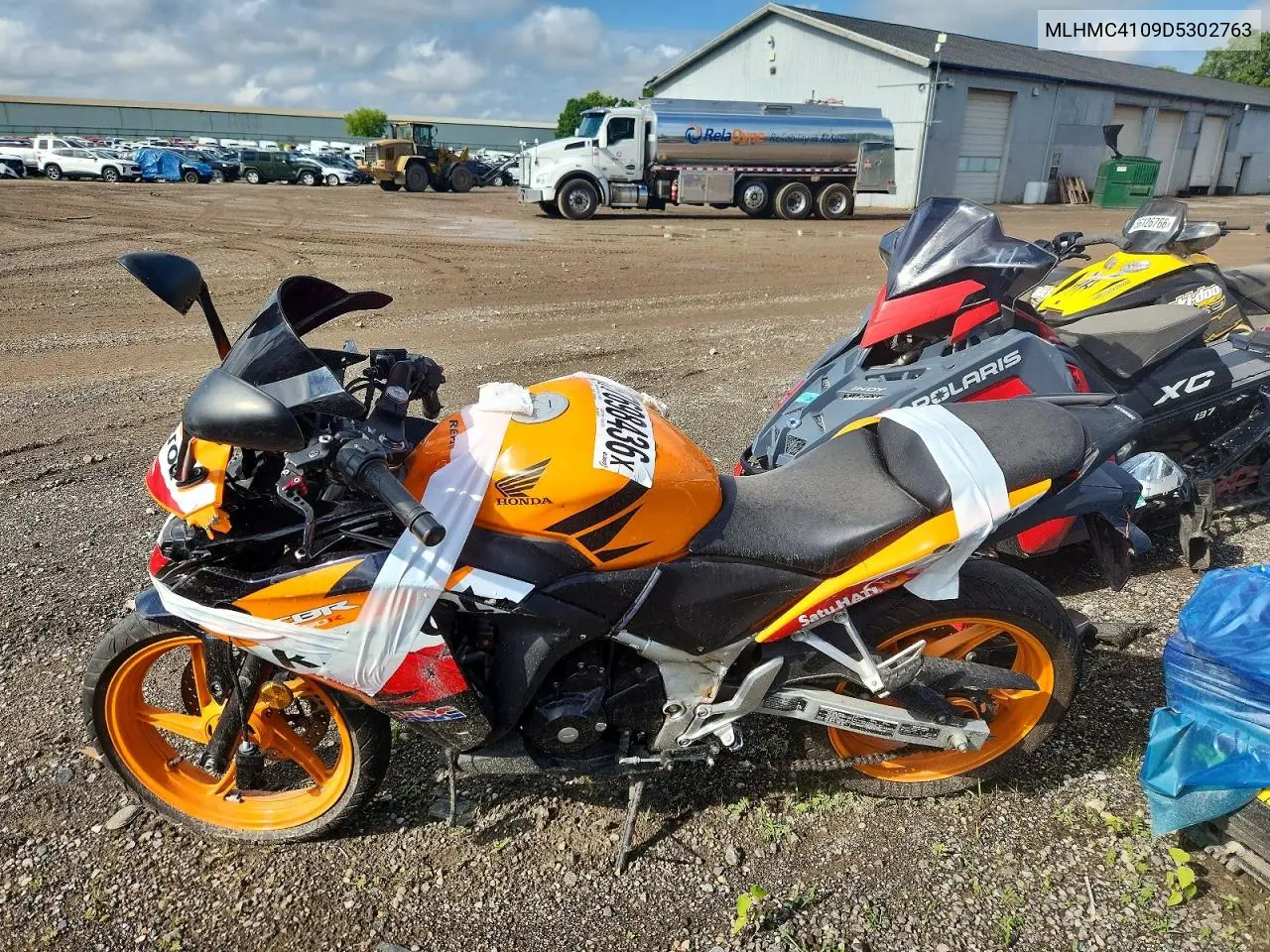 2013 Honda Cbr250 R VIN: MLHMC4109D5302763 Lot: 57698436