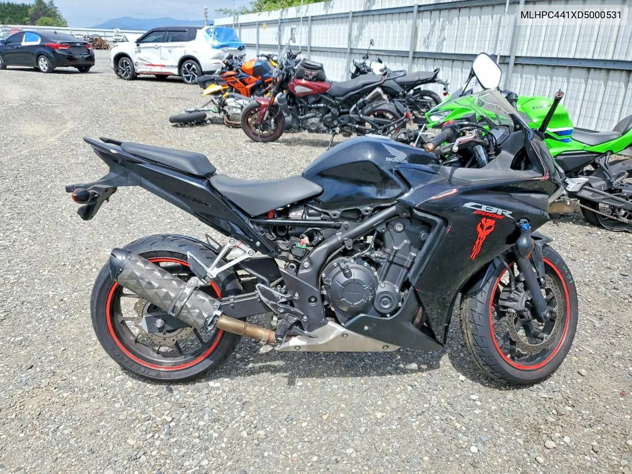 2013 Honda Cbr500 R VIN: MLHPC441XD5000531 Lot: 60434676