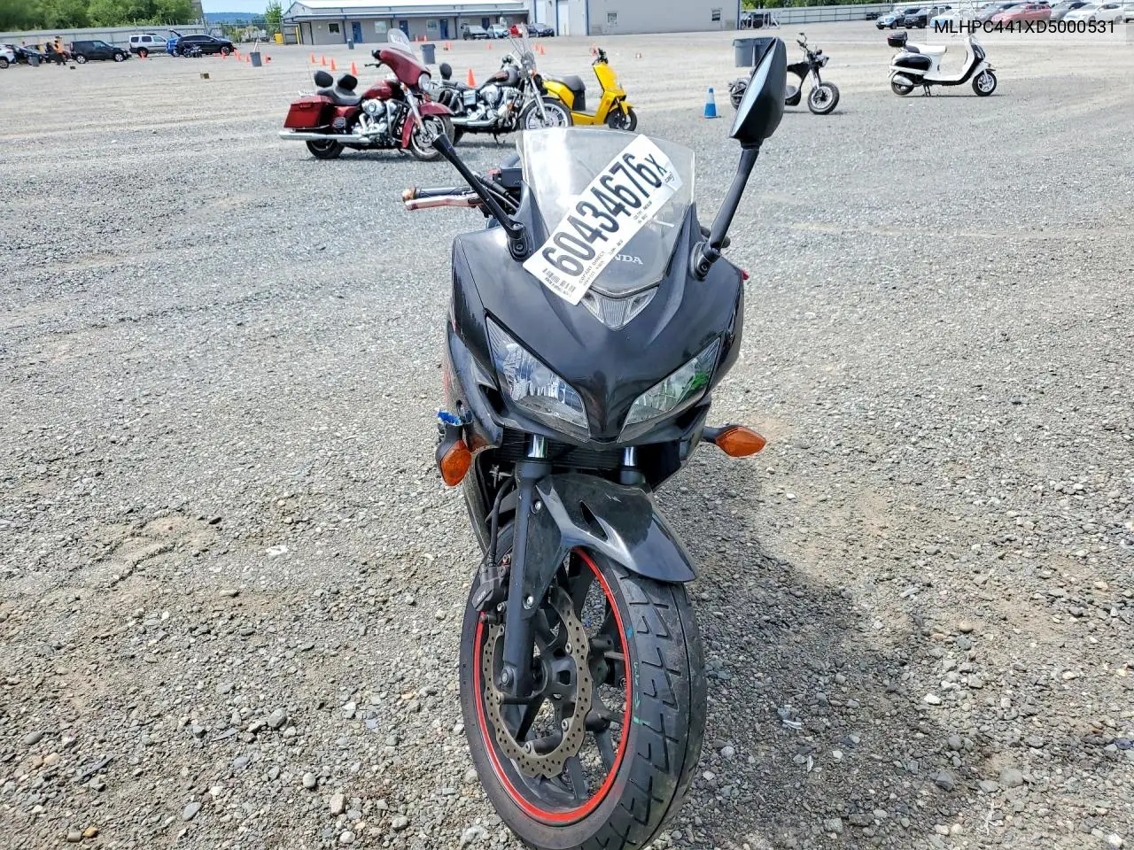 2013 Honda Cbr500 R VIN: MLHPC441XD5000531 Lot: 60434676