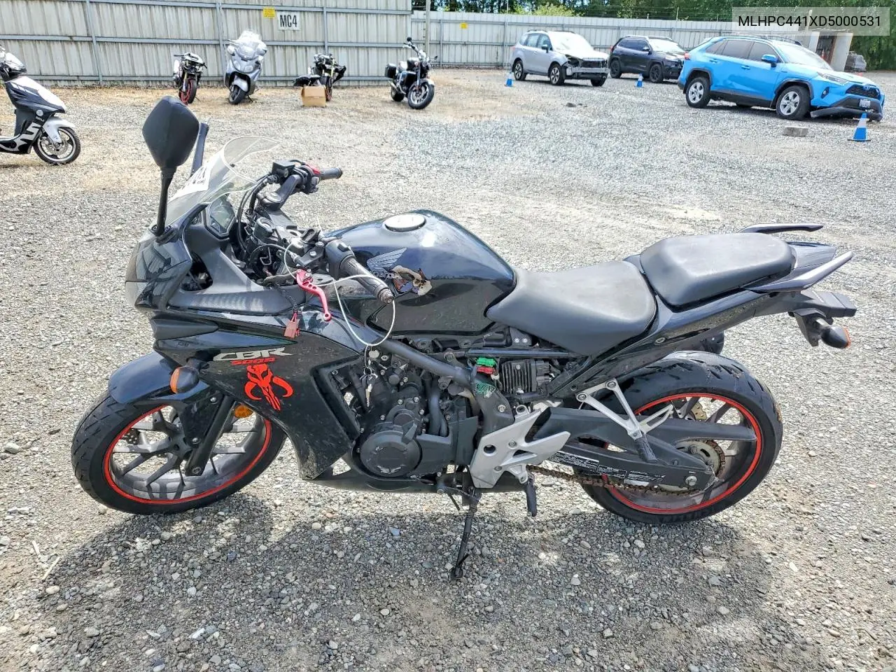 2013 Honda Cbr500 R VIN: MLHPC441XD5000531 Lot: 60434676