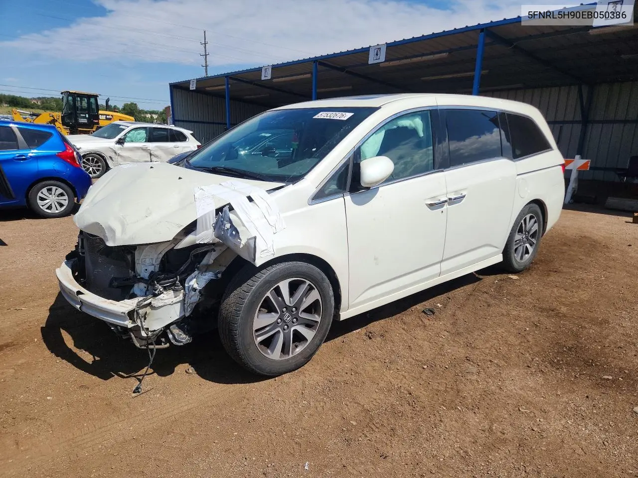 2014 Honda Odyssey Touring VIN: 5FNRL5H90EB050386 Lot: 57532676