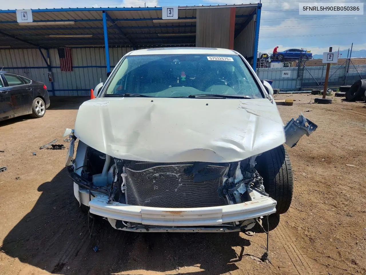 2014 Honda Odyssey Touring VIN: 5FNRL5H90EB050386 Lot: 57532676