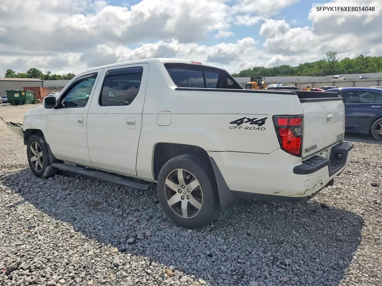 2014 Honda Ridgeline Rtl-S VIN: 5FPYK1F6XEB014048 Lot: 57563536