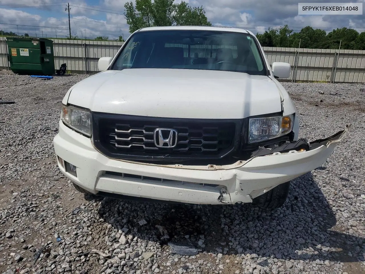 2014 Honda Ridgeline Rtl-S VIN: 5FPYK1F6XEB014048 Lot: 57563536