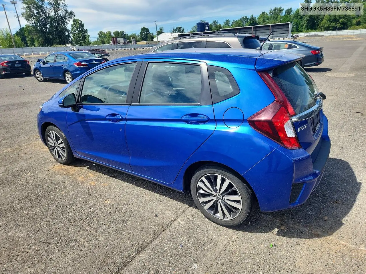 2015 Honda Fit Ex VIN: 3HGGK5H83FM736891 Lot: 57827456