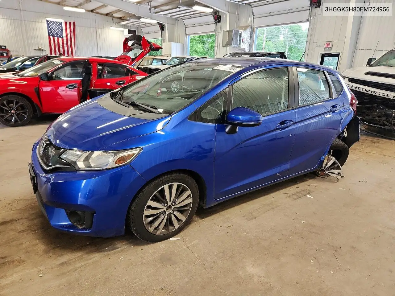 2015 Honda Fit Ex VIN: 3HGGK5H80FM724956 Lot: 57907066
