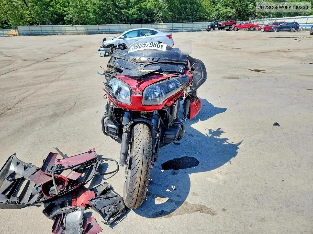 2015 Honda Gl1800 VIN: JH2SC68W0FK100230 Lot: 59857986