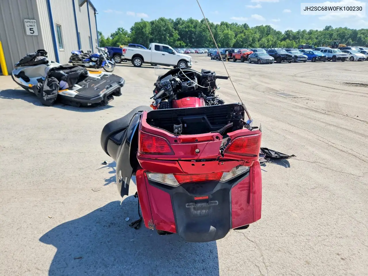 2015 Honda Gl1800 VIN: JH2SC68W0FK100230 Lot: 59857986